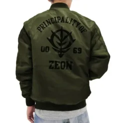 Mobile Suit Gundam: Zeon Army MA-1 Jacket: Moss - M