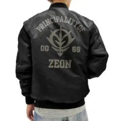 Mobile Suit Gundam: Zeon Army MA-1 Jacket: Black - XL