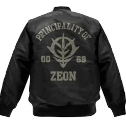 Mobile Suit Gundam: Zeon Army MA-1 Jacket: Black - XL