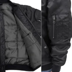 Mobile Suit Gundam: Zeon Army MA-1 Jacket: Black - L