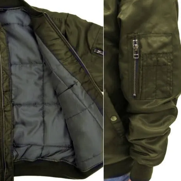 Mobile Suit Gundam: Zeon Army MA-1 Jacket: Moss - L