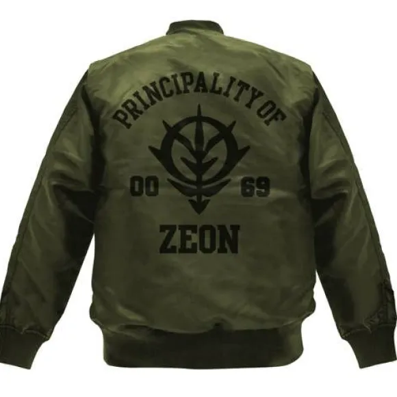 Mobile Suit Gundam: Zeon Army MA-1 Jacket: Moss - L