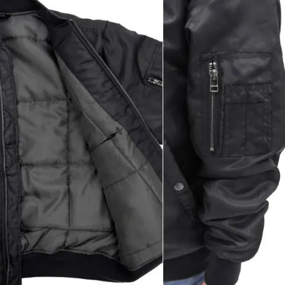 Mobile Suit Gundam: Zeon Army MA-1 Jacket: Black - M