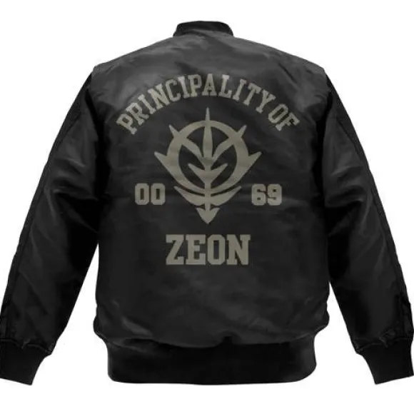 Mobile Suit Gundam: Zeon Army MA-1 Jacket: Black - M
