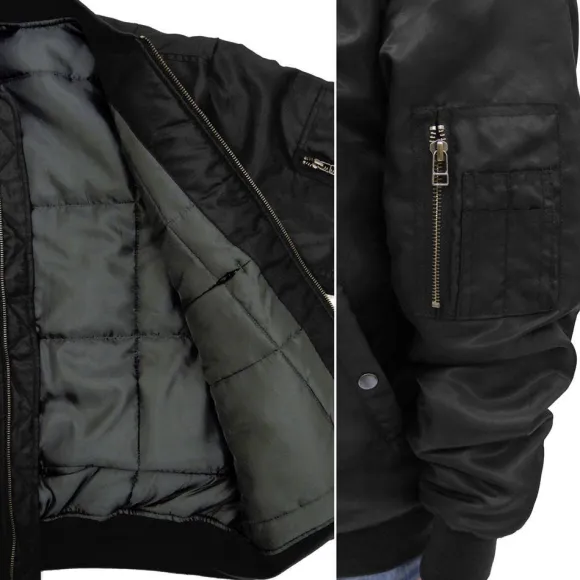 Mobile Suit Gundam: Zeon Assault Mobile Army MA-1 Jacket Black L