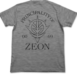 Mobile Suit Gundam: Zeon Dry T-Shirt: Heather Gray-M