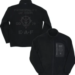Mobile Suit Gundam: Zeon Earth Army Fleece Jacket Black XL