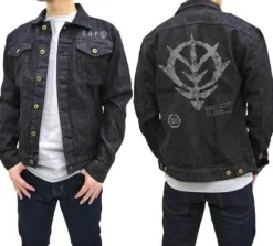 Mobile Suit Gundam: Zeon Earth Attack Force Jean Jacket: Black - L