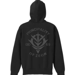 Mobile Suit Gundam: Zeon Forces Zip Parka / Black - L