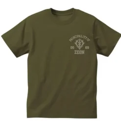 Mobile Suit Gundam Zeon Heavyweight T-Shirt Moss Green Xl