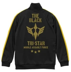 Mobile Suit Gundam: Zeon Mobility Assault Force The Black Tri-Star Jersey: Black x Yellow - S