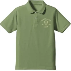 Mobile Suit Gundam Zeon Polo Shirt : Green Tea-L