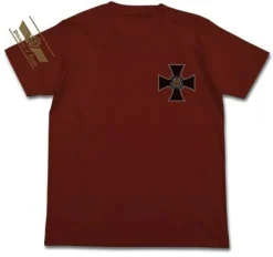 Mobile Suit Gundam: Zeon Victoria Cross T-shirt / Burgundy - M