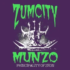 Mobile Suit Gundam: Zum City Royal Government Building T-Shirt Purple XL