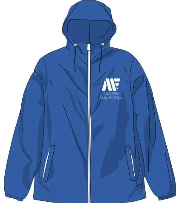 Mobile Suit Zeta Gundam: Anaheim Hooded Windbreaker: Blue-S