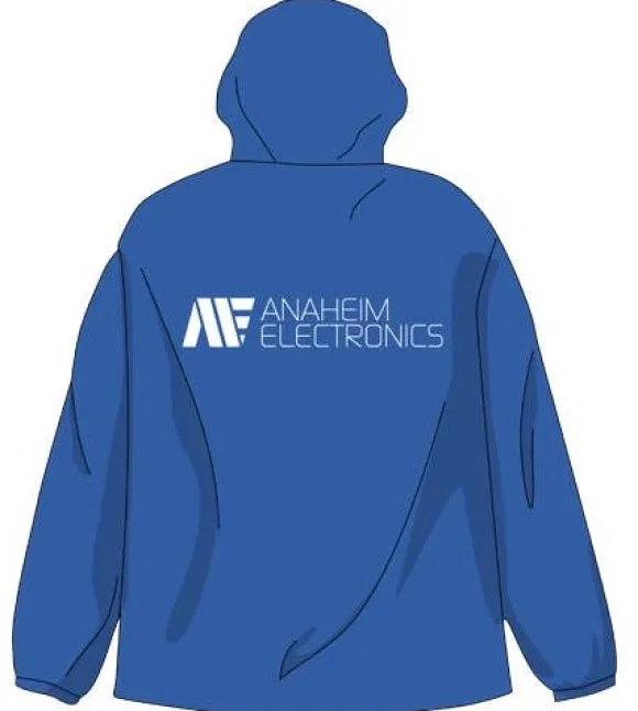 Mobile Suit Zeta Gundam: Anaheim Hooded Windbreaker: Blue-S