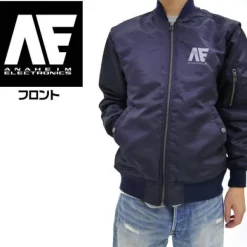 Mobile Suit Zeta Gundam: Anaheim Electronics MA-1 Jacket: Navy - L