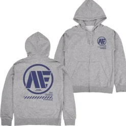 Mobile Suit Z Gundam: Anaheim Electronics Zip Hoodie / Mix Gray-XL