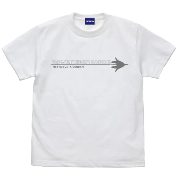 Mobile Suit Z Gundam: Original Waverider T-Shirt / White-L