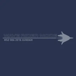 Mobile Suit Z Gundam: Original Wave Rider T-Shirt / Slate-L