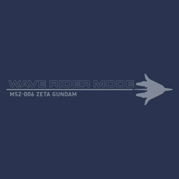 Mobile Suit Z Gundam: Original Wave Rider T-Shirt / Slate-L