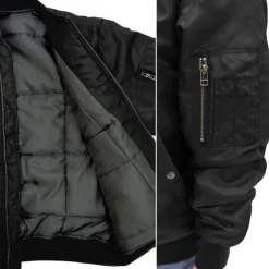 Mobile Suit Z Gundam: Original Waverider Ma-1 Jacket / Black-M