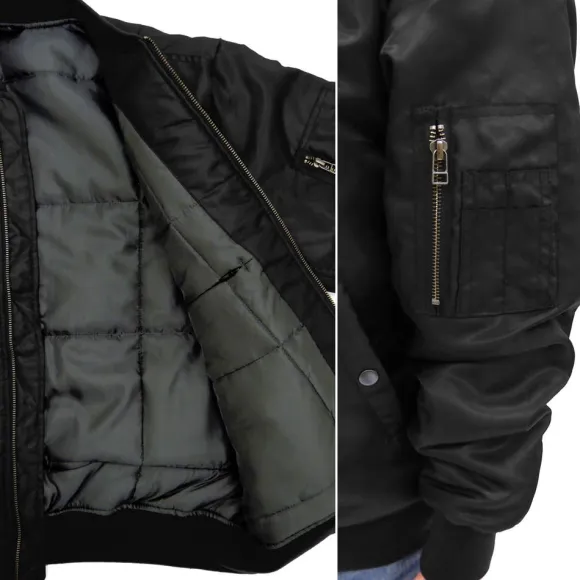 Mobile Suit Z Gundam: Original Waverider Ma-1 Jacket / Black-M