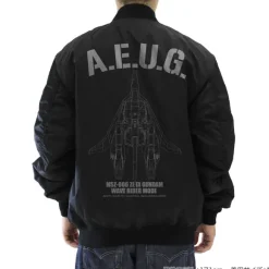 Mobile Suit Z Gundam: Original Waverider Ma-1 Jacket / Black-M