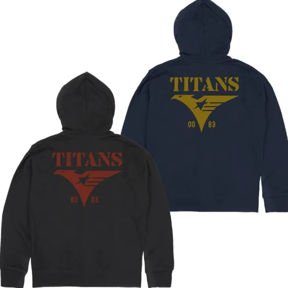 Mobile Suit Z Gundam: Titans U.C.0083 Zip Hoodie / Black-XL