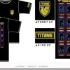MS Line up Titans T-Shirt Black L