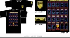 MS Line up Titans T-Shirt Black L