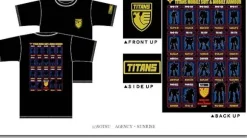 MS Line up Titans T-Shirt Black S