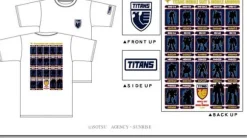 MS Line up Titans T-Shirt White L