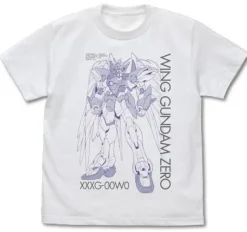 New Mobile Report Gundam W Endless Waltz: Wing Gundam Zero EW T-Shirt / White-L