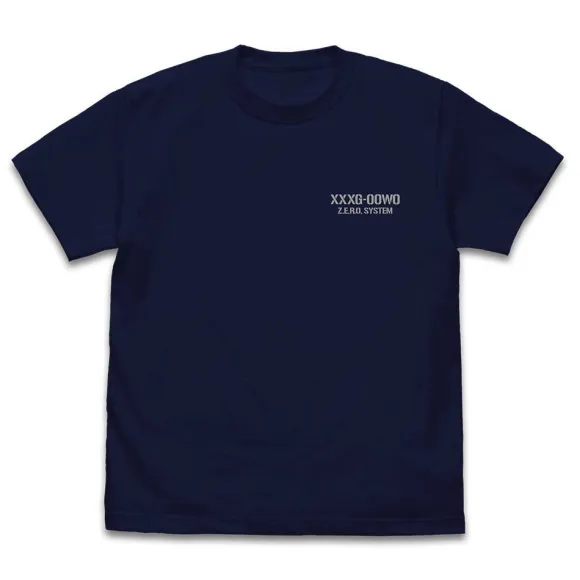 New Mobile Report Gundam Wing: Wing Gundam Zero (EW) T-Shirt / Navy-L
