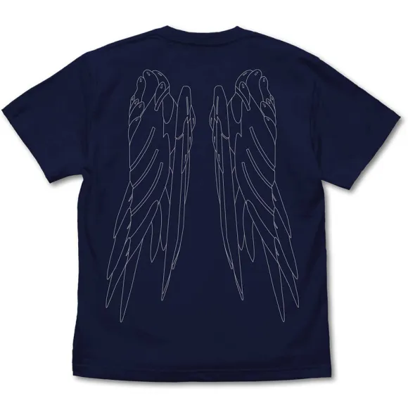 New Mobile Report Gundam Wing: Wing Gundam Zero (EW) T-Shirt / Navy-L