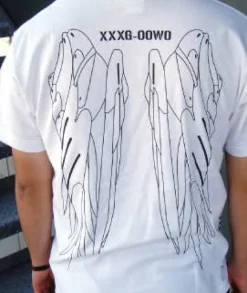 New Mobile Report Gundam W: Wing Gundam Zero T-Shirt / White-M