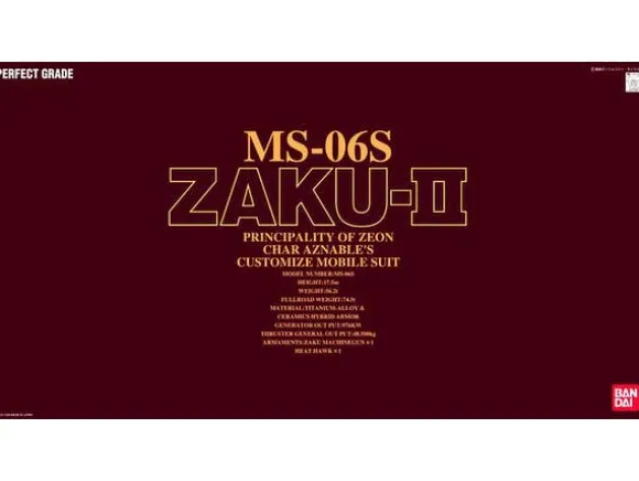1/60 Perfect Grade Zaku II MS-06S