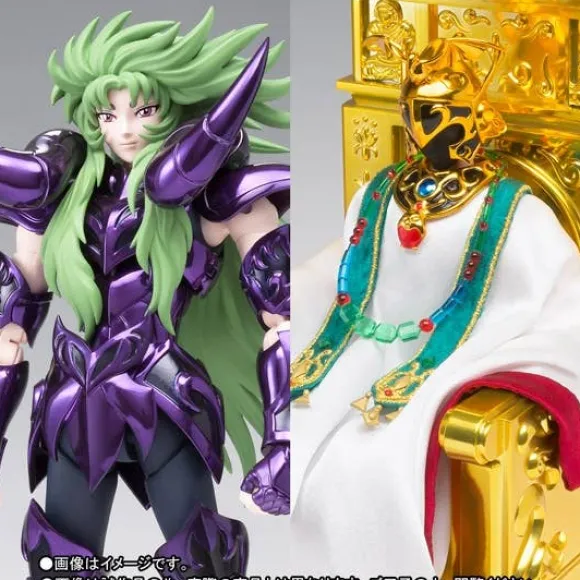 Pre-Owned (Unopened/Like New) Saint Seiya Myth Cloth EX Aries Shion (Surplice) & The Pope Set