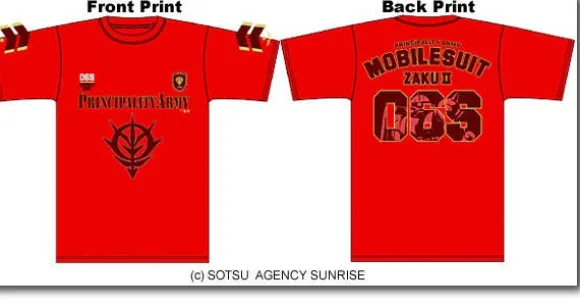 Principality Army MS-06S T-Shirt Red M