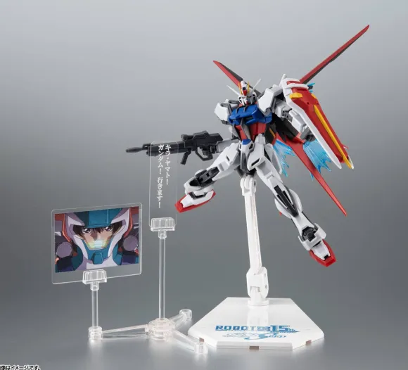 ROBOT Damashii (SIDE MS) GAT-X105+AQM / E-X01 Aile Strike Gundam ver. A.N.I.M.E. ROBOT Damashii 15th ANNIVERSARY