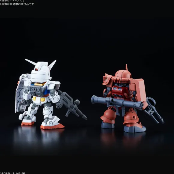 SD Gundam Cross Silhouette RX-78-2 Gundam & Char's Zaku II