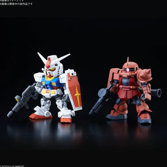 SD Gundam Cross Silhouette RX-78-2 Gundam & Char's Zaku II