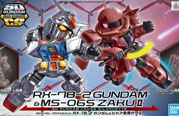SD Gundam Cross Silhouette RX-78-2 Gundam & Char's Zaku II