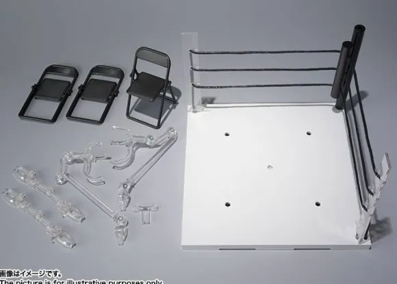Tamashii STAGE ACT. Ring Corner Neutral Corner & Pipe Chair Set