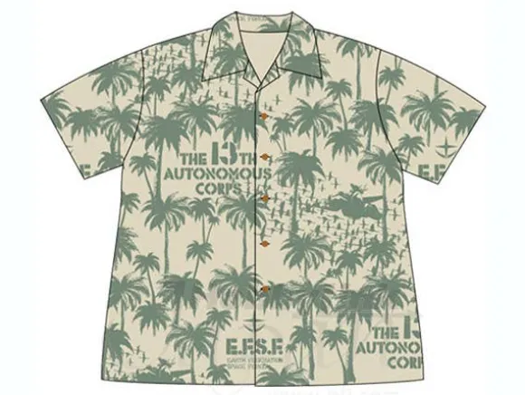 13th Autonomous Corps Aloha Shirt Beige M