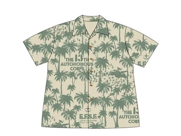 13th Autonomous Corps Aloha Shirt Beige M