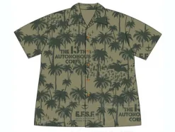 13th Autonomous Corps Aloha Shirt Moss L