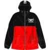 Titans Hooded Wind Breaker Black x Red M