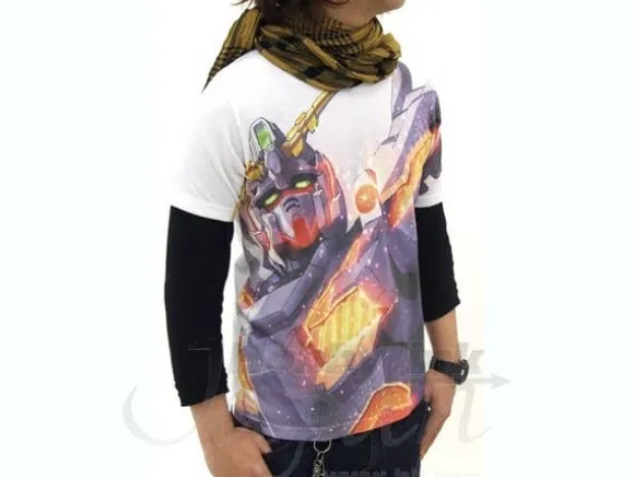 Unicorn Gundam Full Graphic T-Shirt White S